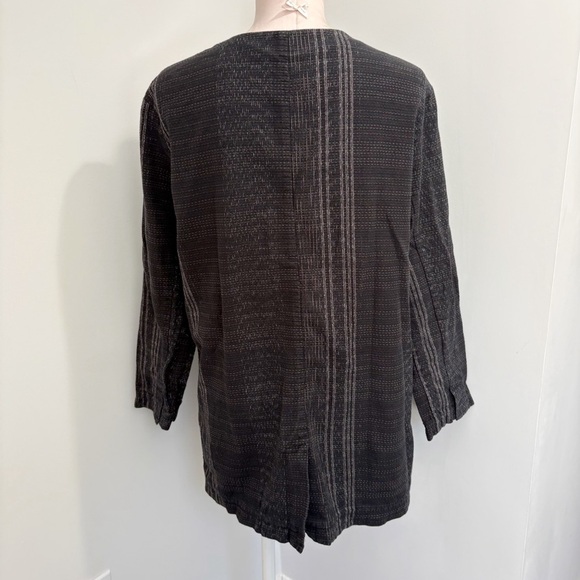 Eileen Fisher Koshi Crossing Organic Cotton Jacket Size Medium The Fisher Projec - Picture 2 of 14